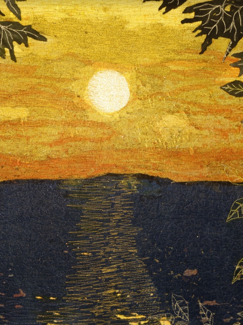 "Sunset in a Japanese Rural Landscape" by Kyoko Oura - Detail 1